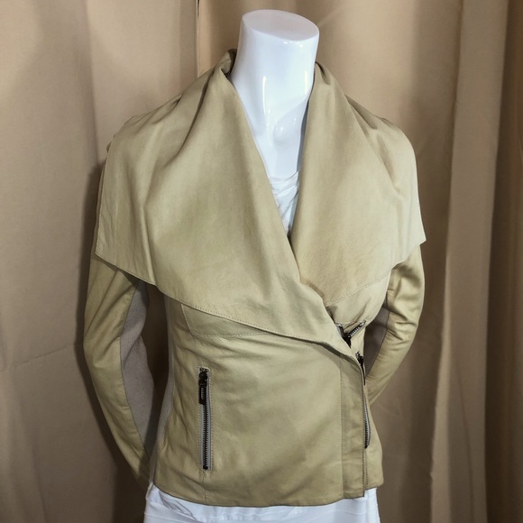 🔥Vince🔥 Paper Leather Drape Jacket!!!!! - Picture 2 of 16
